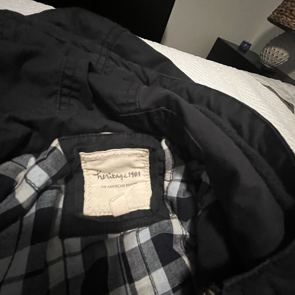 Rain jacket, blue, multi pockets, draw string - Picture 3 of 8